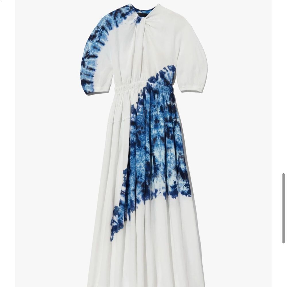 Proenza Tie Dye Linen Viscose Dress Size 8 - Picture 2 of 14